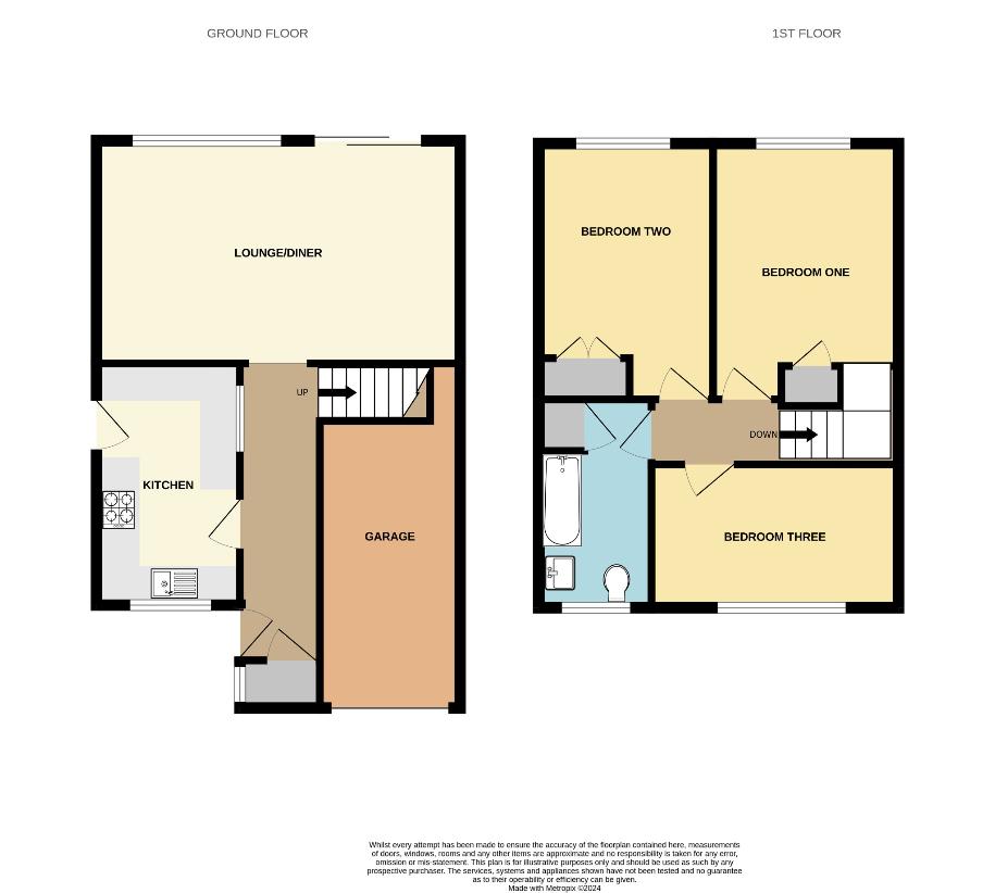 3 bedroom semi-detached house for sale - floorplan