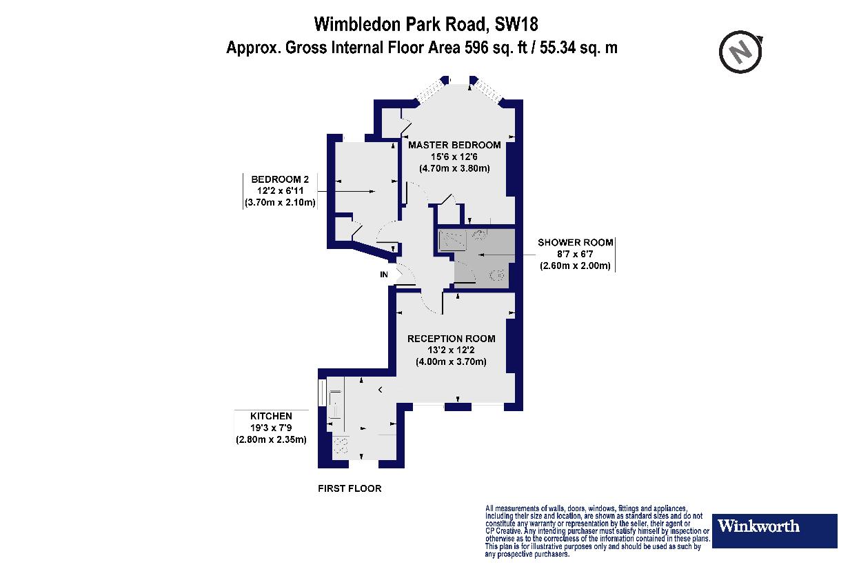 2 bedroom flat for sale - floorplan