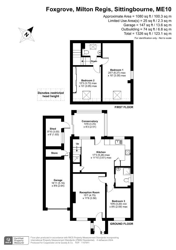 3 bedroom property for sale - floorplan