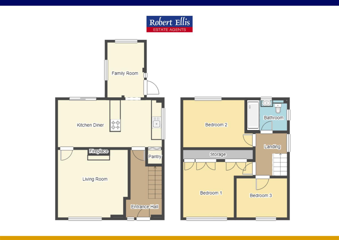 3 bedroom property for sale - floorplan