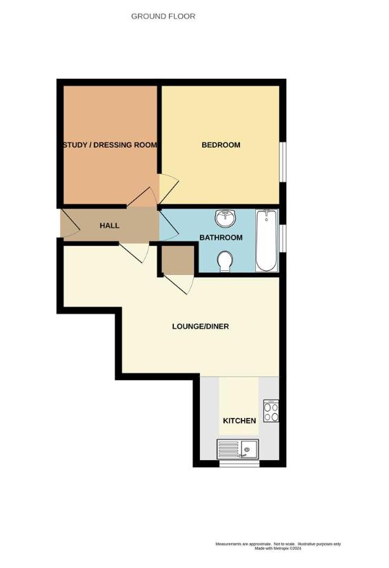 1 bedroom flat for sale - floorplan