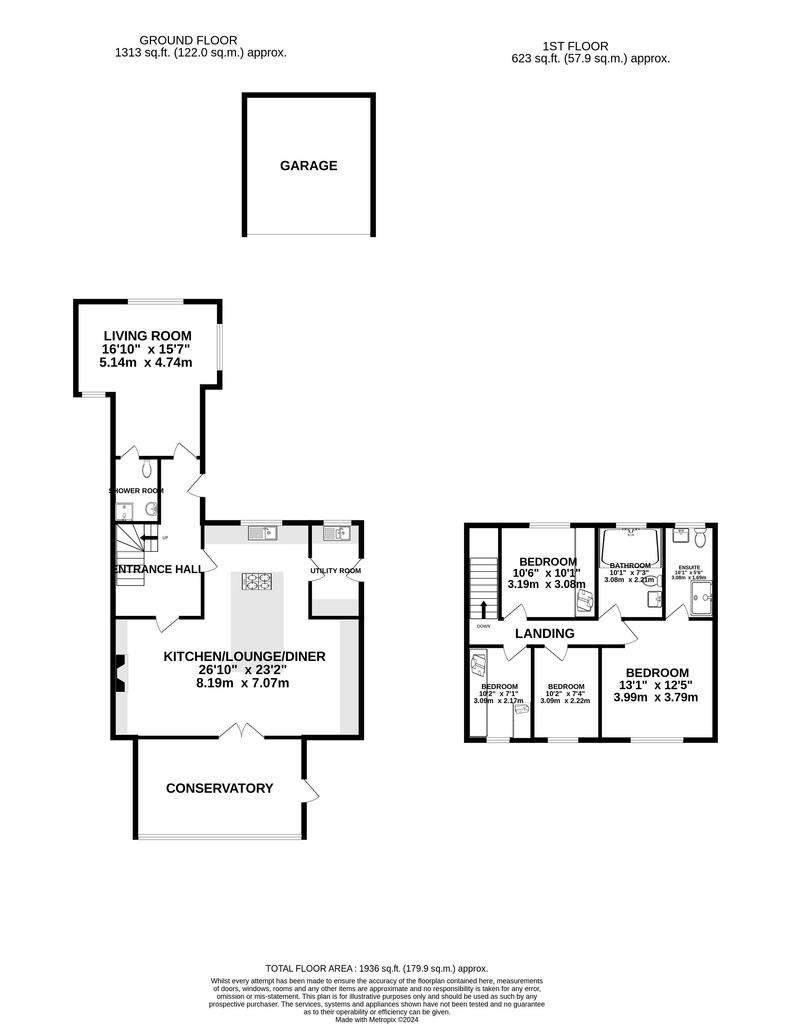 4 bedroom detached house for sale - floorplan