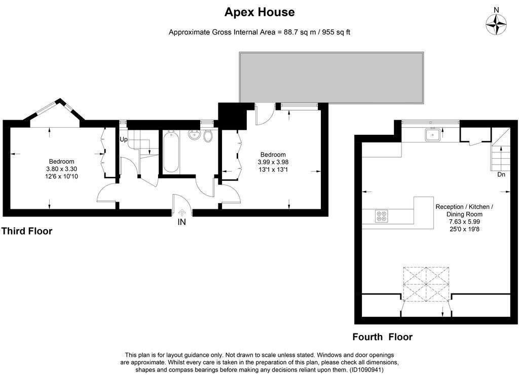 2 bedroom flat for sale - floorplan