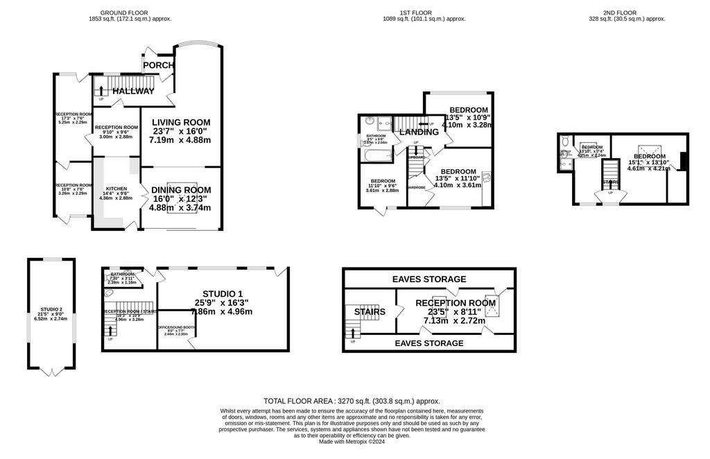 6 bedroom semi-detached house for sale - floorplan