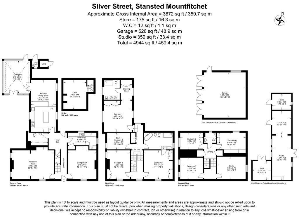 8 bedroom detached house for sale - floorplan