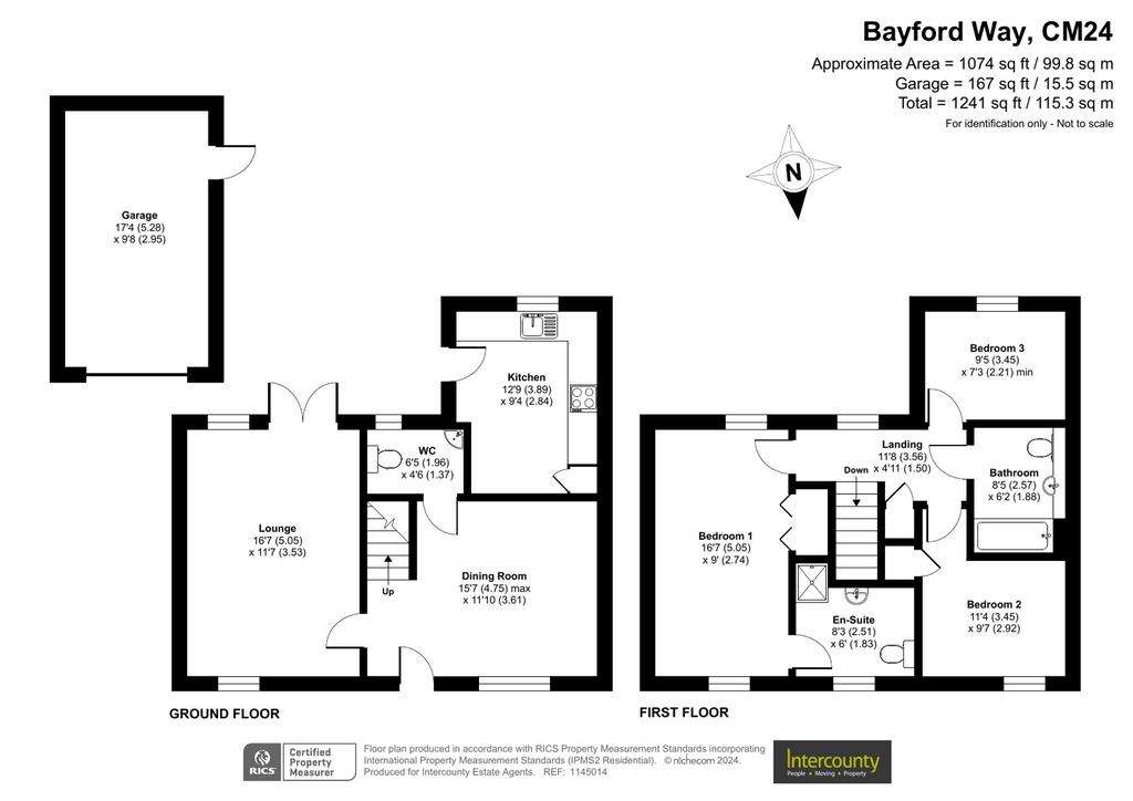 3 bedroom detached house for sale - floorplan