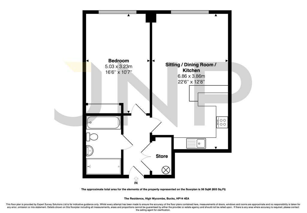 1 bedroom flat for sale - floorplan