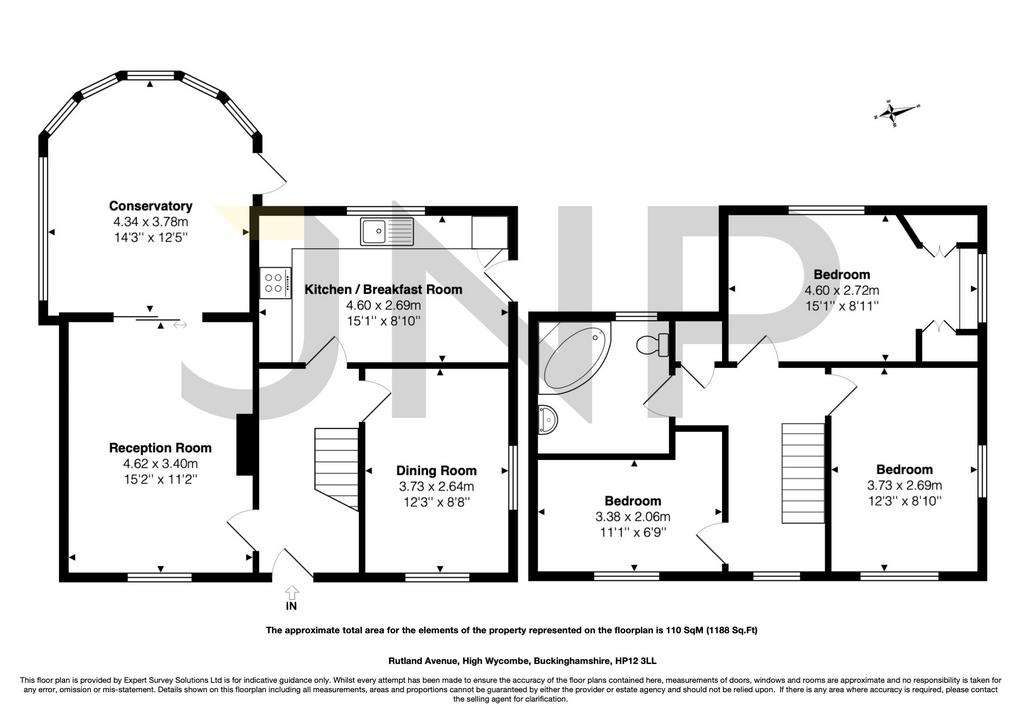 3 bedroom detached house for sale - floorplan