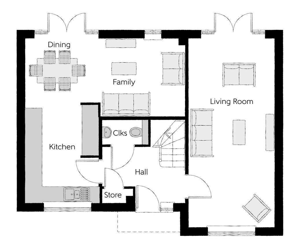 4 bedroom detached house for sale - floorplan