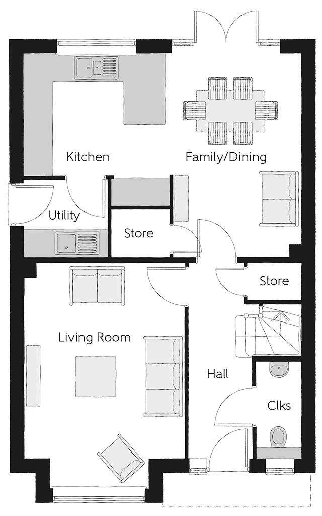 4 bedroom detached house for sale - floorplan