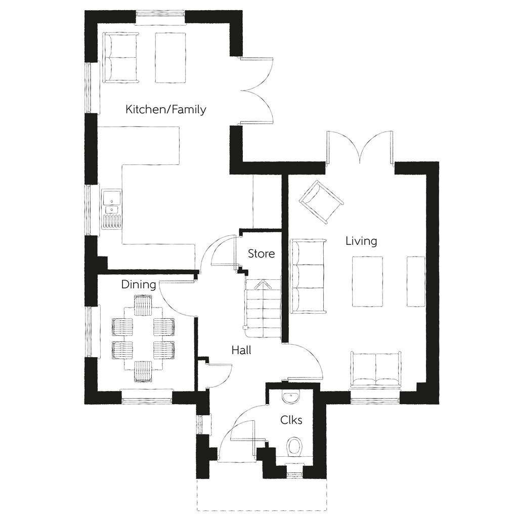 3 bedroom detached house for sale - floorplan