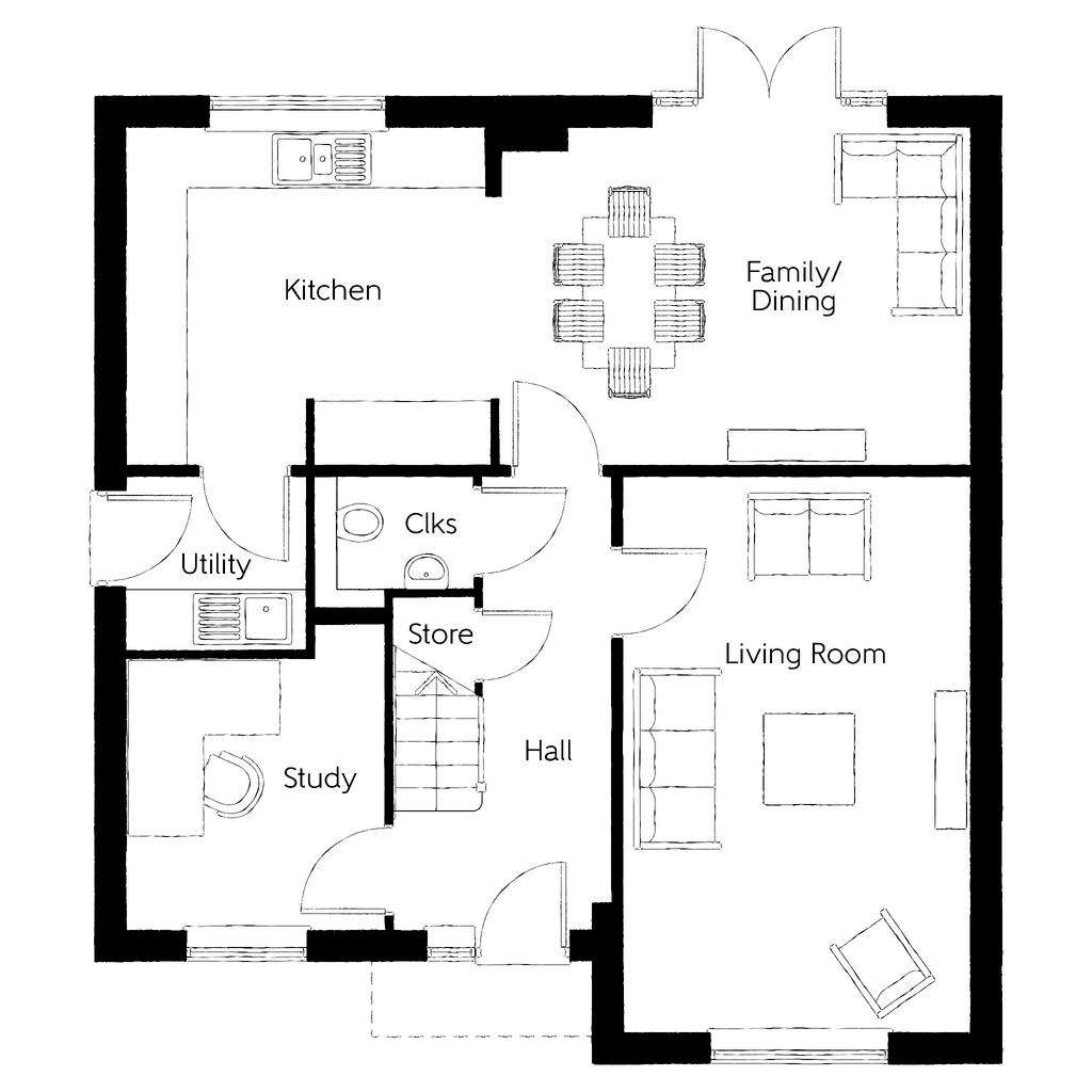 4 bedroom detached house for sale - floorplan