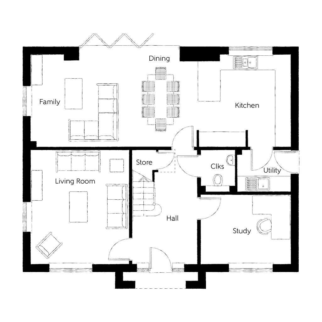 5 bedroom detached house for sale - floorplan