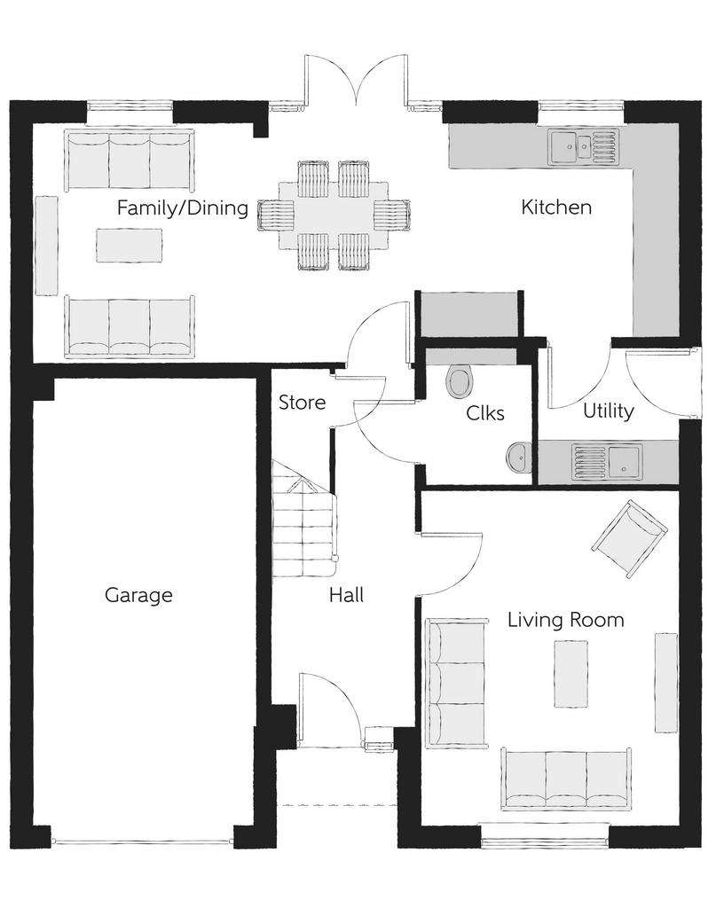 4 bedroom detached house for sale - floorplan