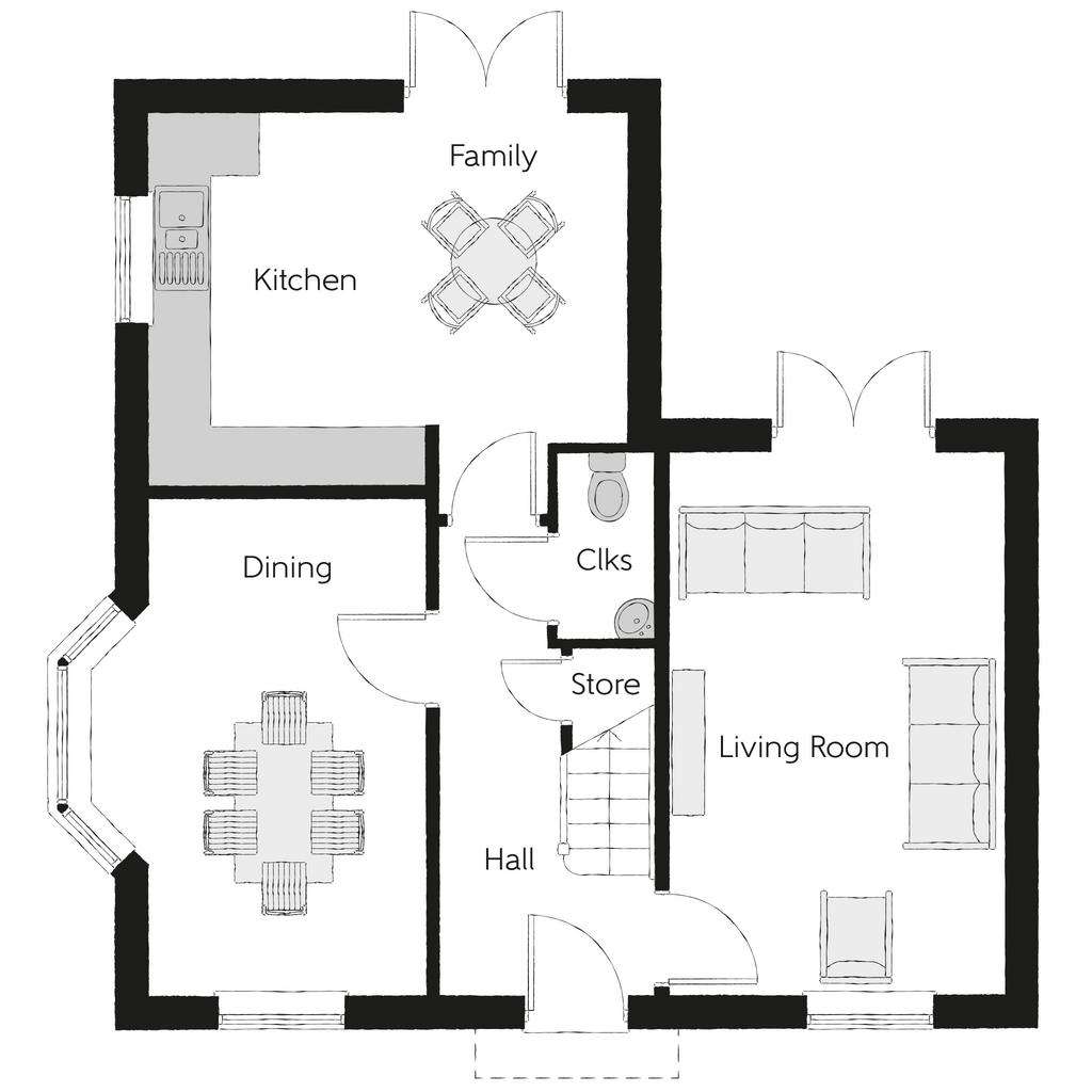 4 bedroom detached house for sale - floorplan