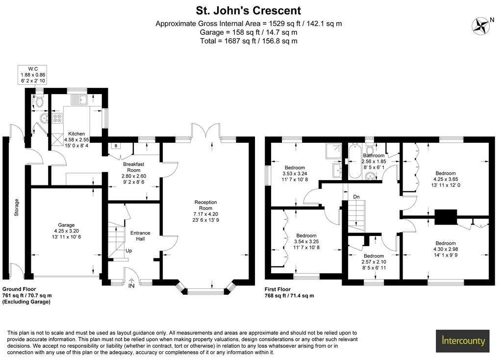 5 bedroom semi-detached house for sale - floorplan