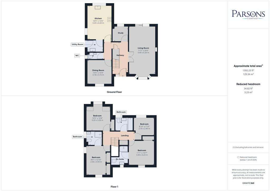 4 bedroom detached house to rent - floorplan