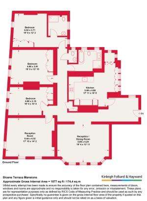 3 bedroom flat to rent - floorplan