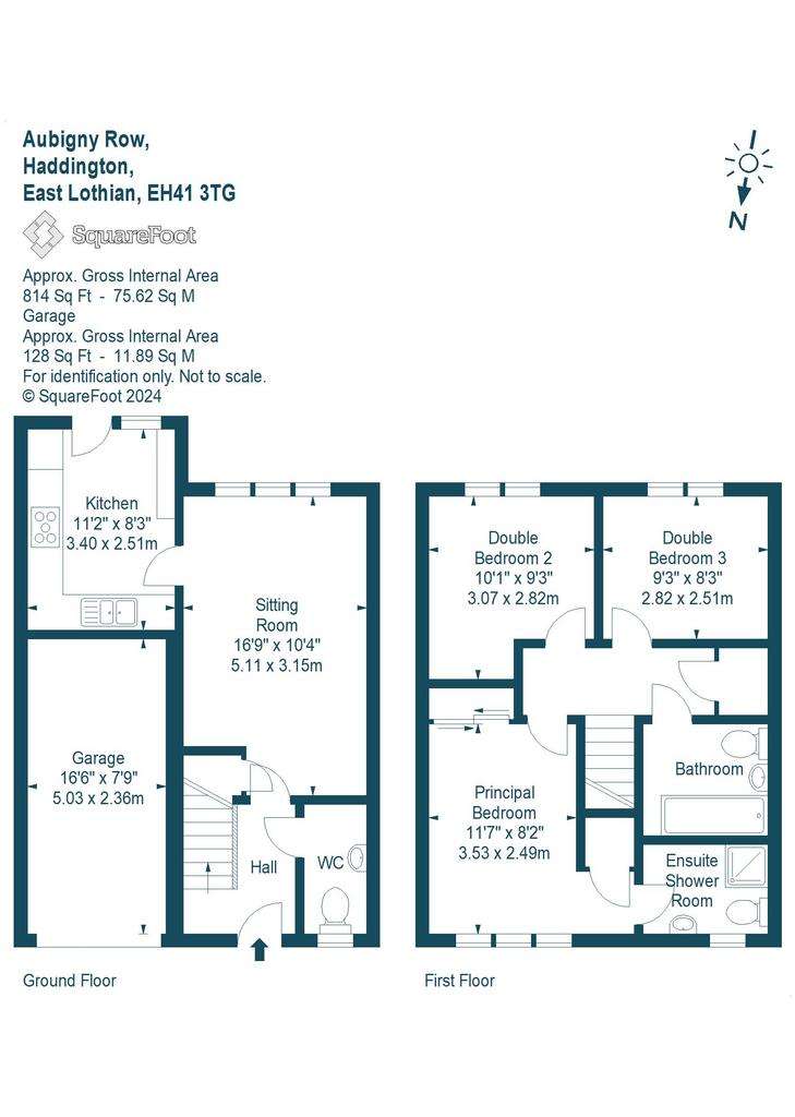 3 bedroom semi-detached house for sale - floorplan