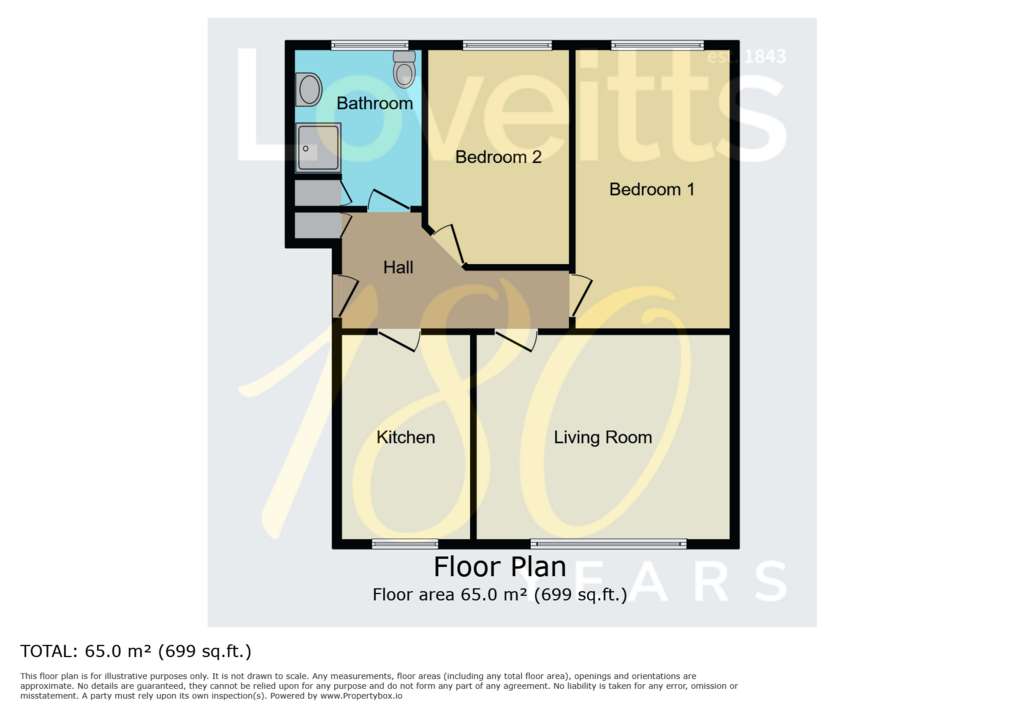 2 bedroom flat for sale - floorplan