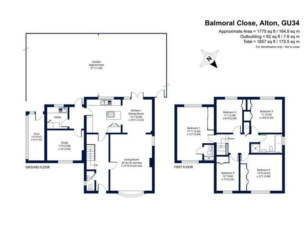 5 bedroom detached house for sale - floorplan