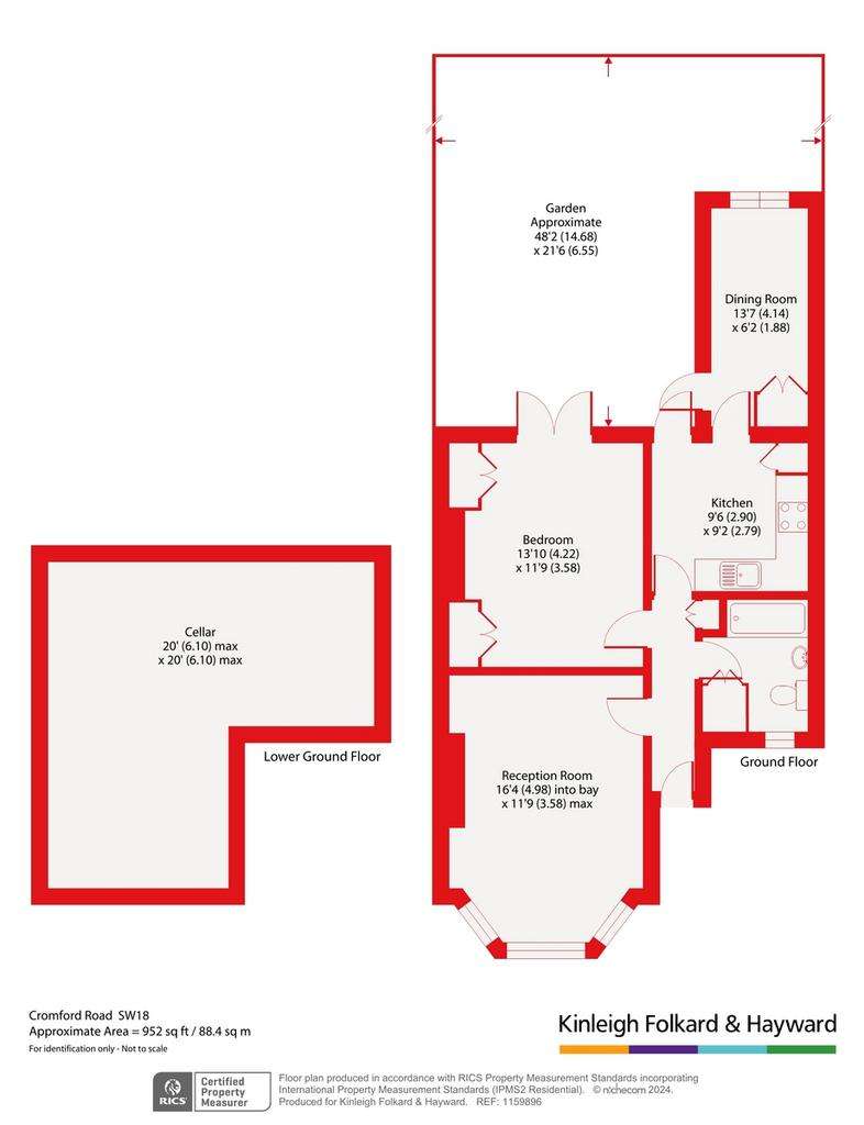 2 bedroom flat for sale - floorplan