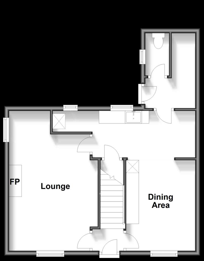 3 bedroom semi-detached house for sale - floorplan