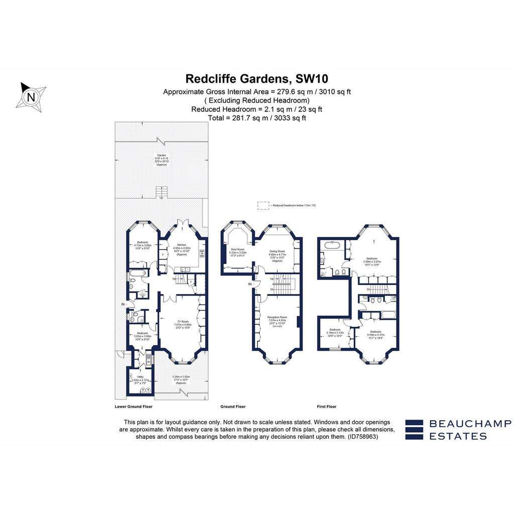 5 bedroom maisonette to rent - floorplan