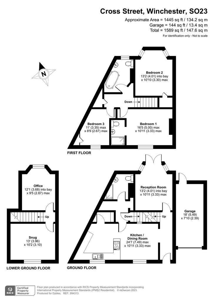 3 bedroom cottage to rent - floorplan