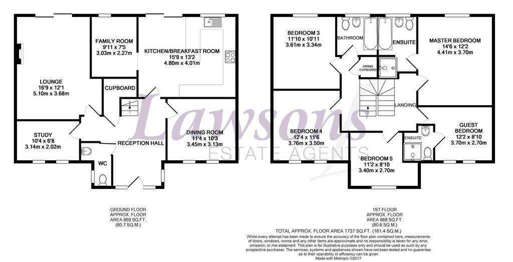 5 bedroom detached house to rent - floorplan