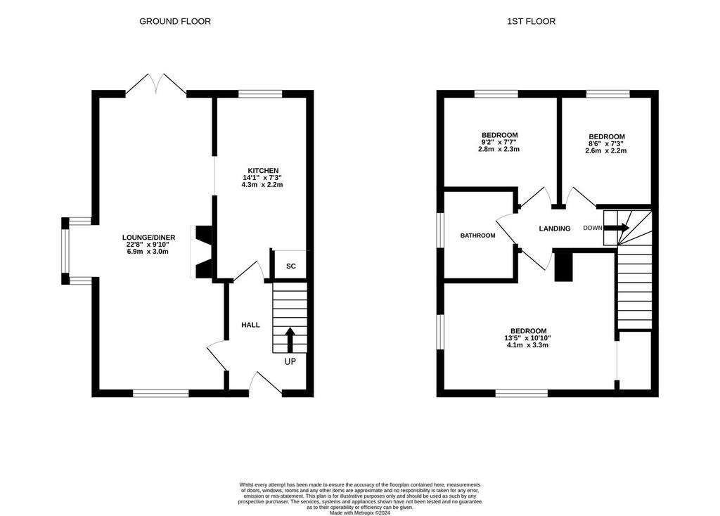 3 bedroom semi-detached house for sale - floorplan