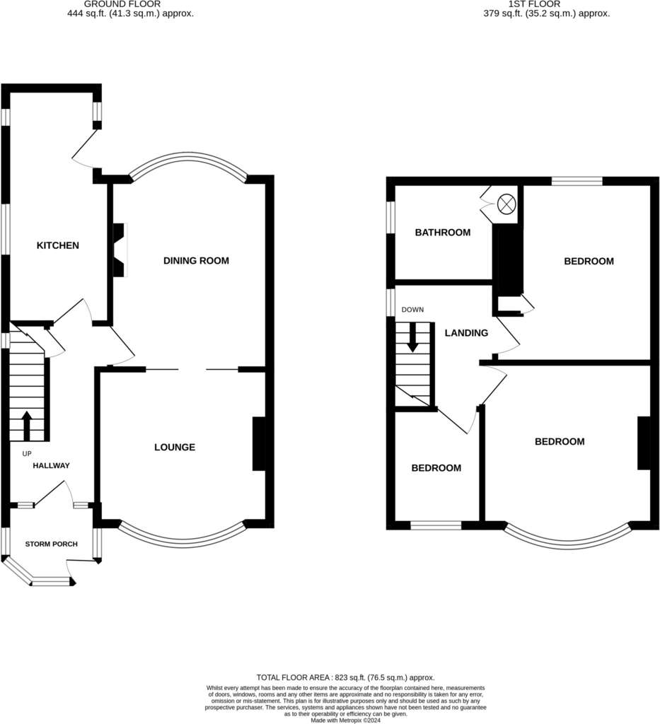 3 bedroom semi-detached house for sale - floorplan