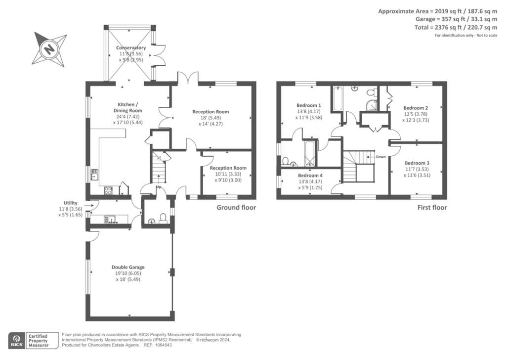 4 bedroom detached house for sale - floorplan