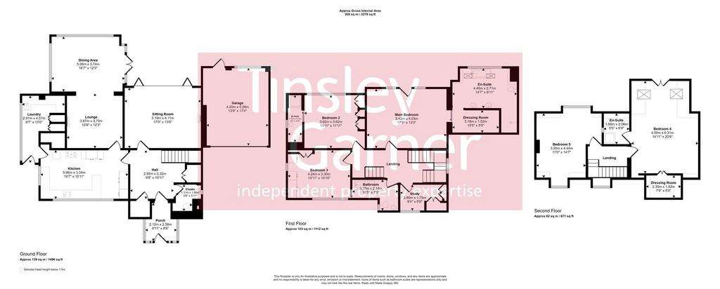 5 bedroom detached house to rent - floorplan