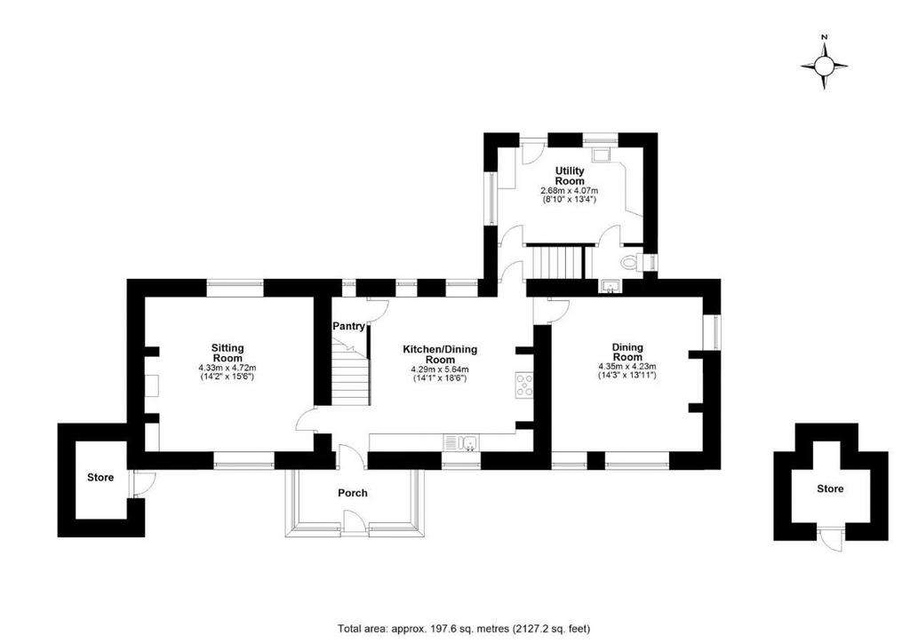 4 bedroom cottage for sale - floorplan