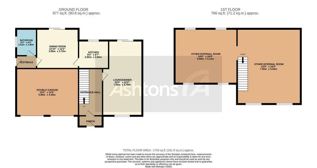 6 bedroom detached house for sale - floorplan