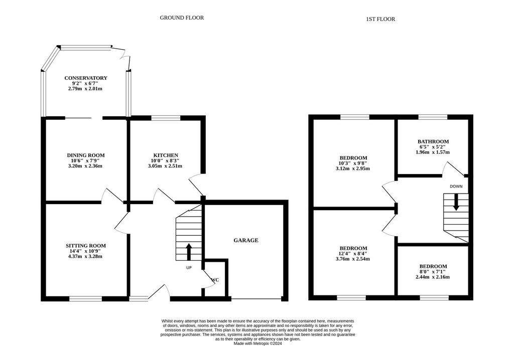 3 bedroom detached house for sale - floorplan