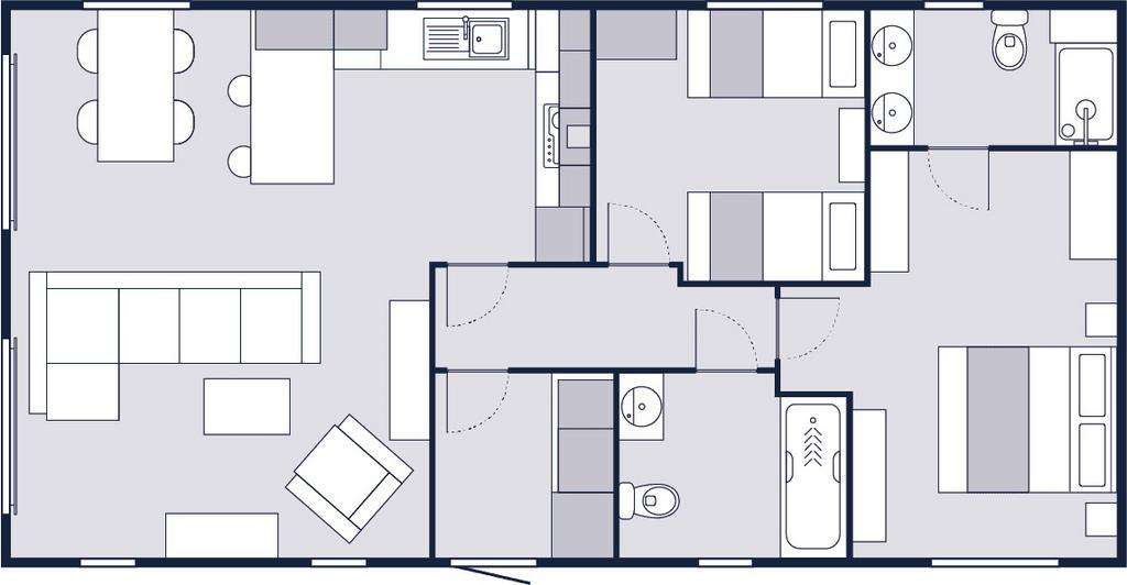 2 bedroom Lodge for sale - floorplan