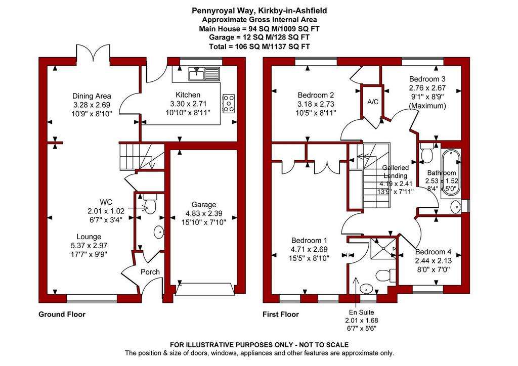 4 bedroom detached house for sale - floorplan