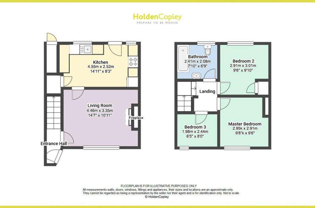 3 bedroom terraced house for sale - floorplan