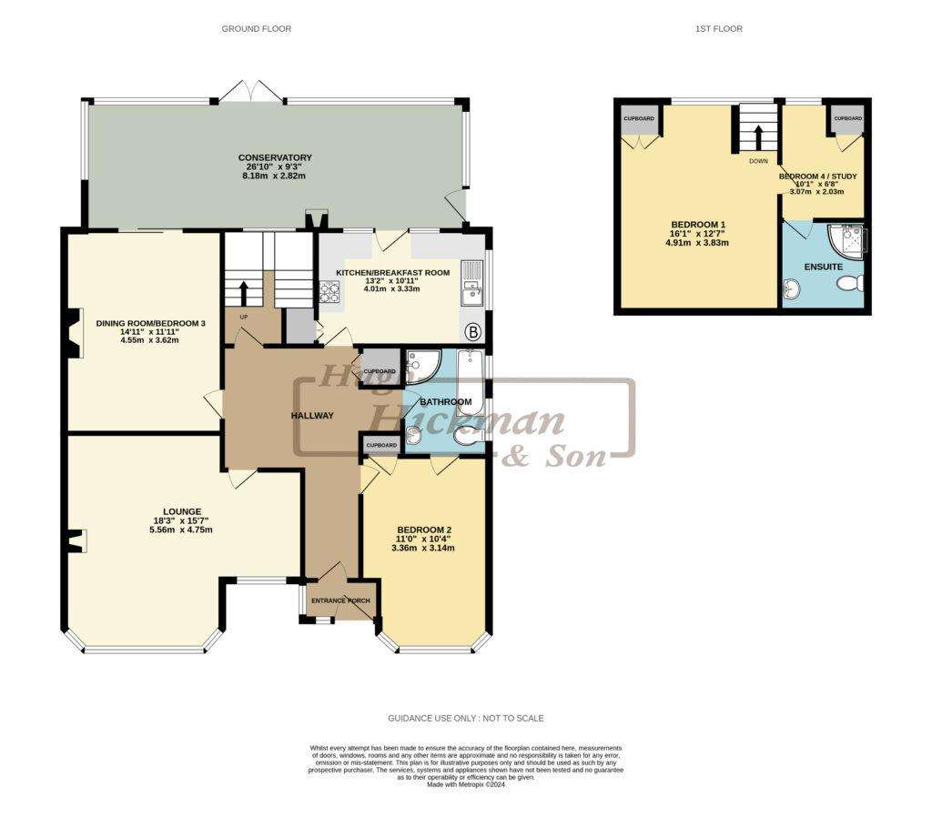 3 bedroom detached bungalow for sale - floorplan