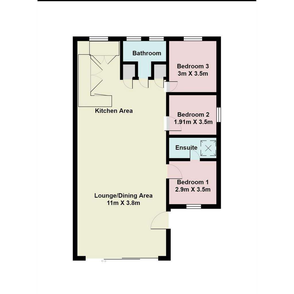 3 bedroom bungalow for sale - floorplan