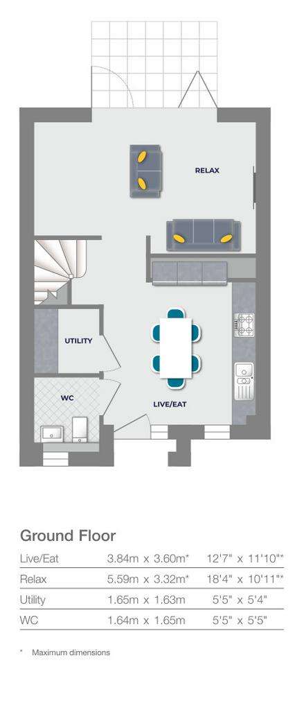 3 bedroom detached house for sale - floorplan