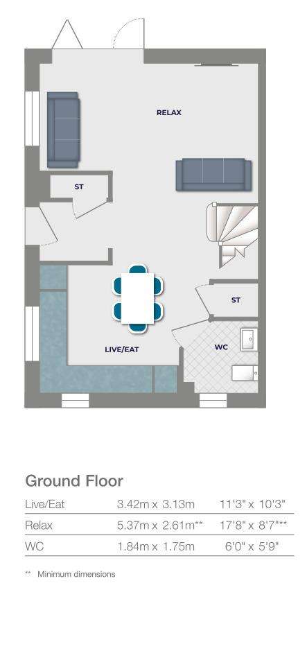 3 bedroom semi-detached house for sale - floorplan