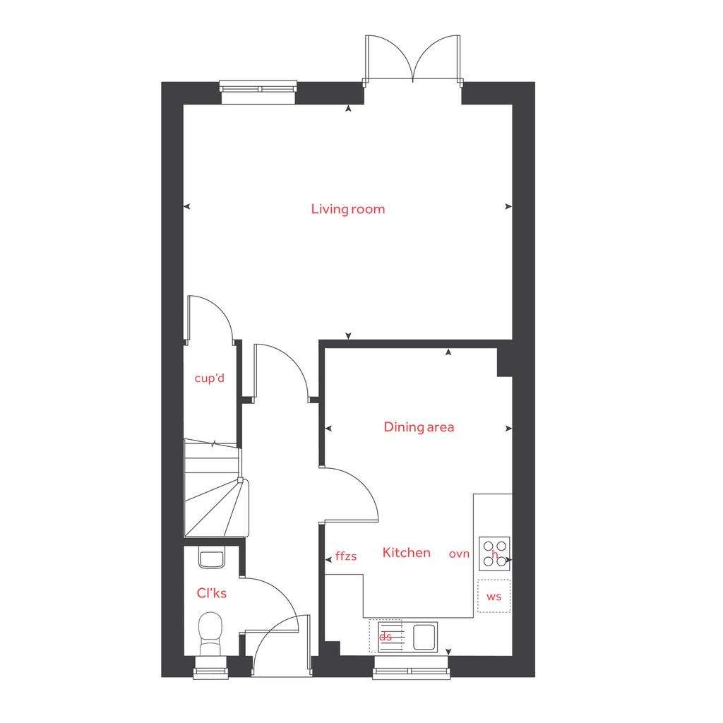 3 bedroom semi-detached house for sale - floorplan