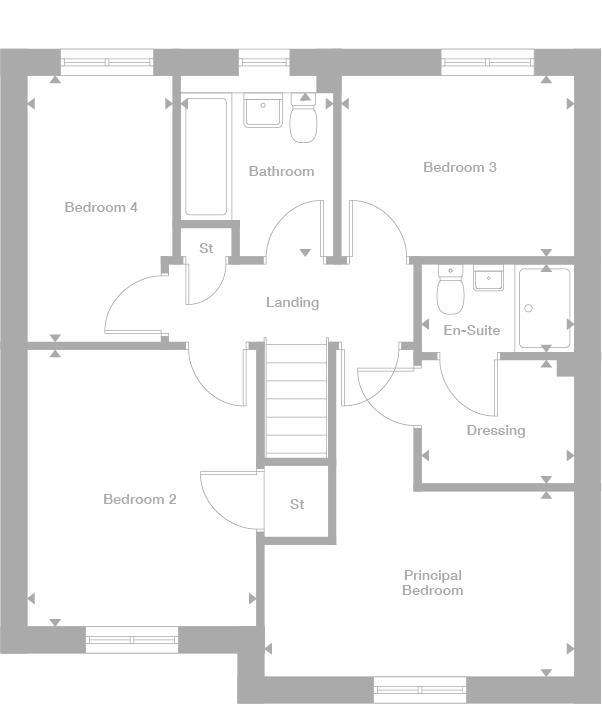 4 bedroom detached house for sale - floorplan