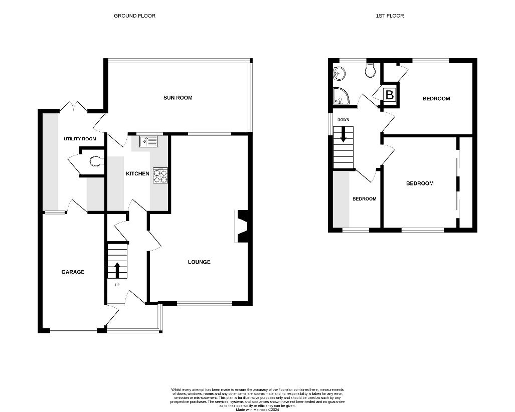 3 bedroom semi-detached house for sale - floorplan