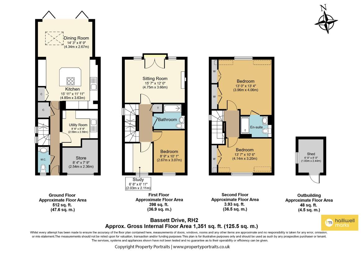 4 bedroom detached house for sale - floorplan