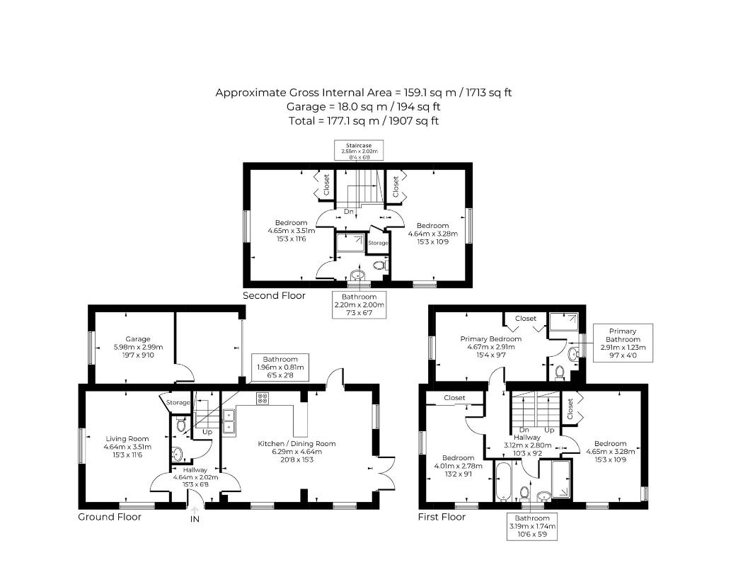 5 bedroom detached house for sale - floorplan