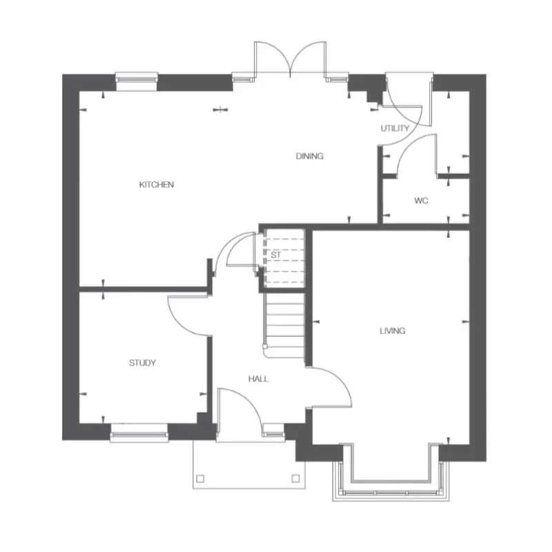 4 bedroom detached house for sale - floorplan